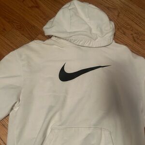 Nike mens white hoodie